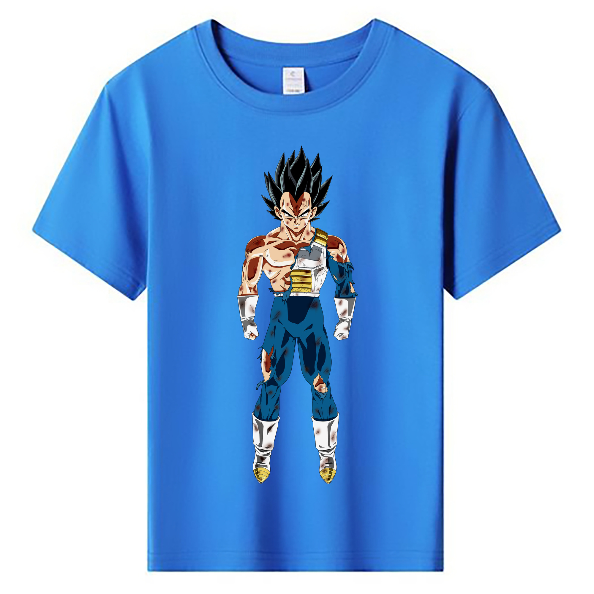 （画像用） ドラゴンボール ベジータ四世（Bejīta Yonsei）DRAGON BALL Vegeta IV 綿100％キッズTシャツ（フロントプリント）